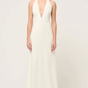 NEW ALEXANDRA SILK CREPE MAXI DRESS